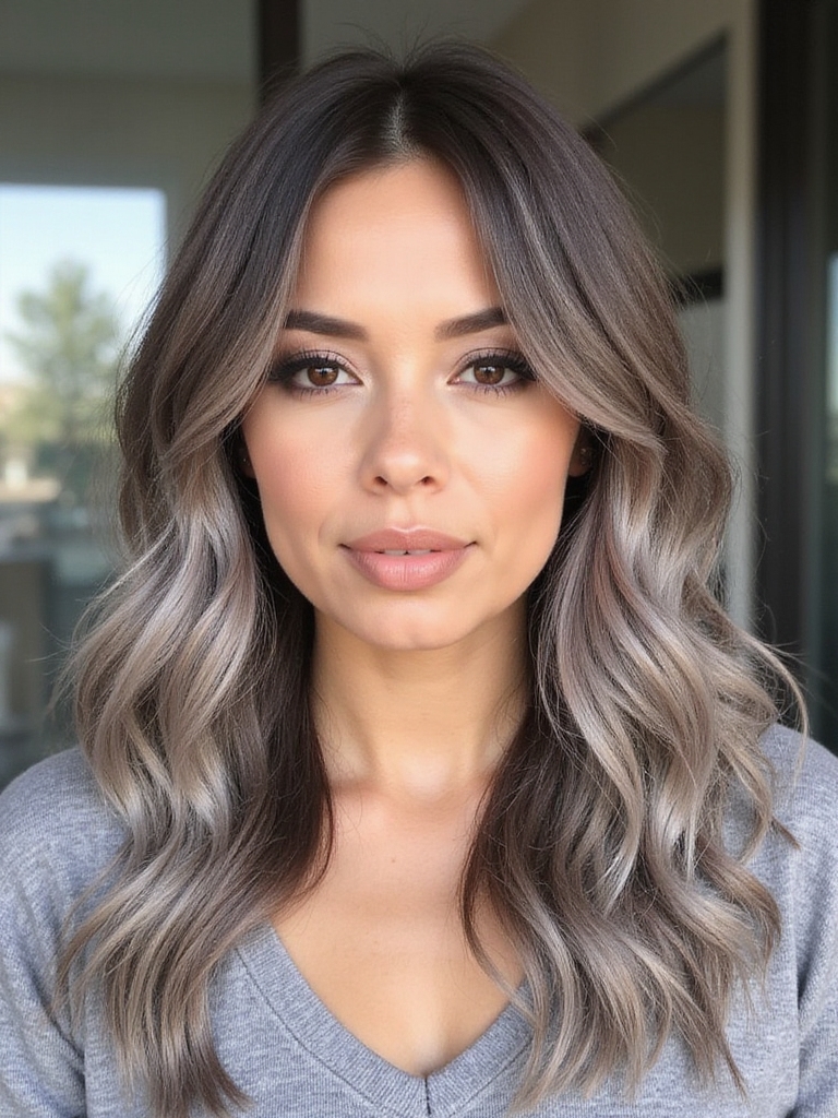 mysterious silvery smoky brown
