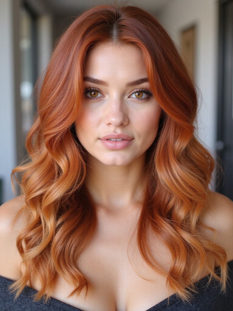 natural ginger ombre trend