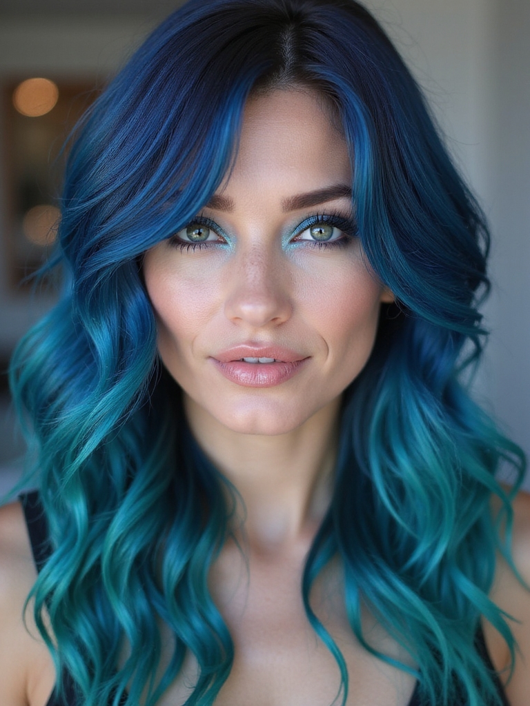 ocean inspired hair highlights