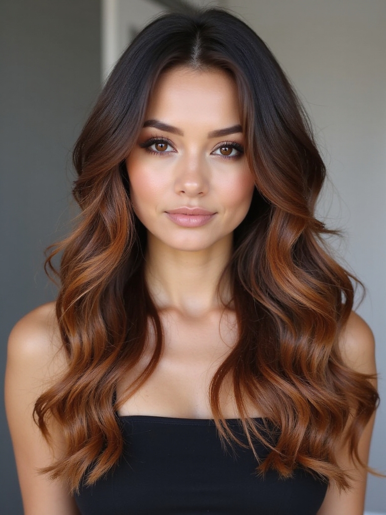 ombre hazel hair transformation
