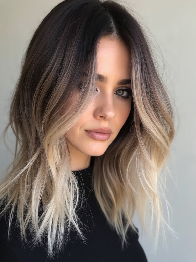 oreo inspired bold hair streaks