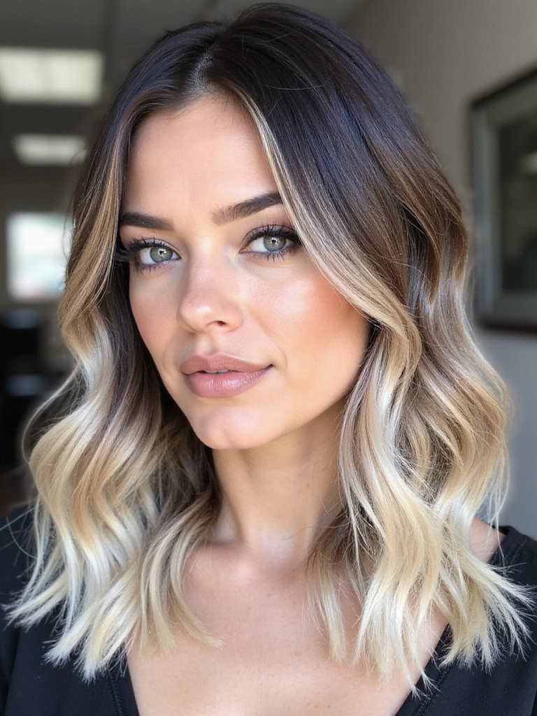 oreo inspired swirl hairstyle