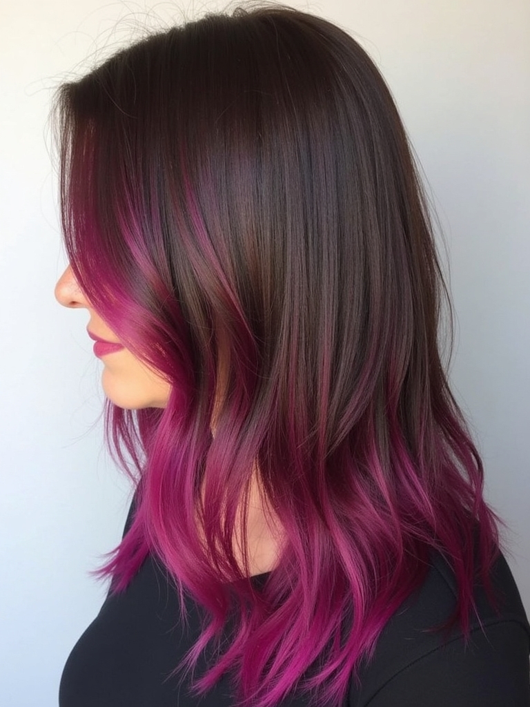 perfect peekaboo hair placement
