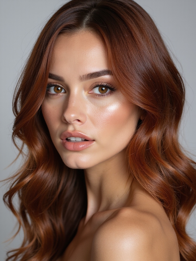 radiant dimensional copper highlights