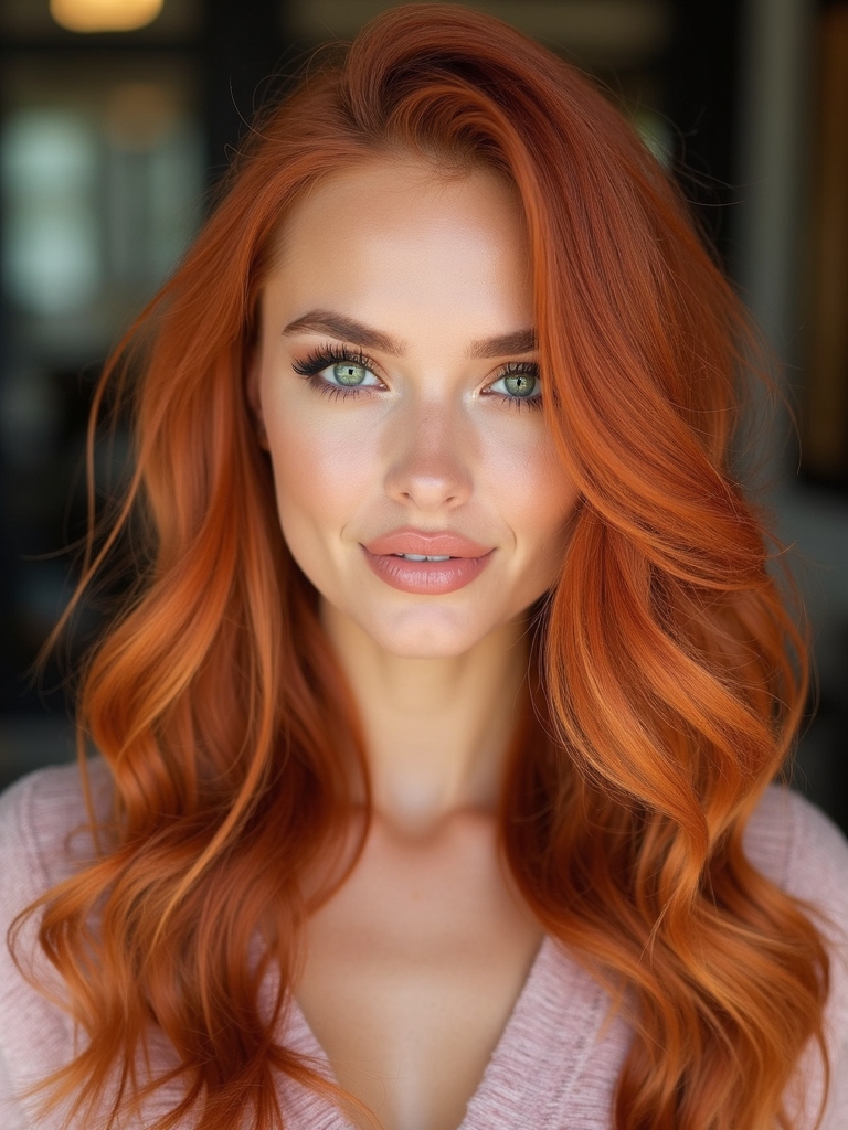 radiant soft copper elegance