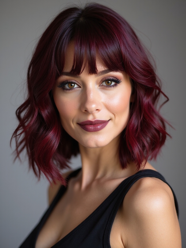 ravishing red velvet bob