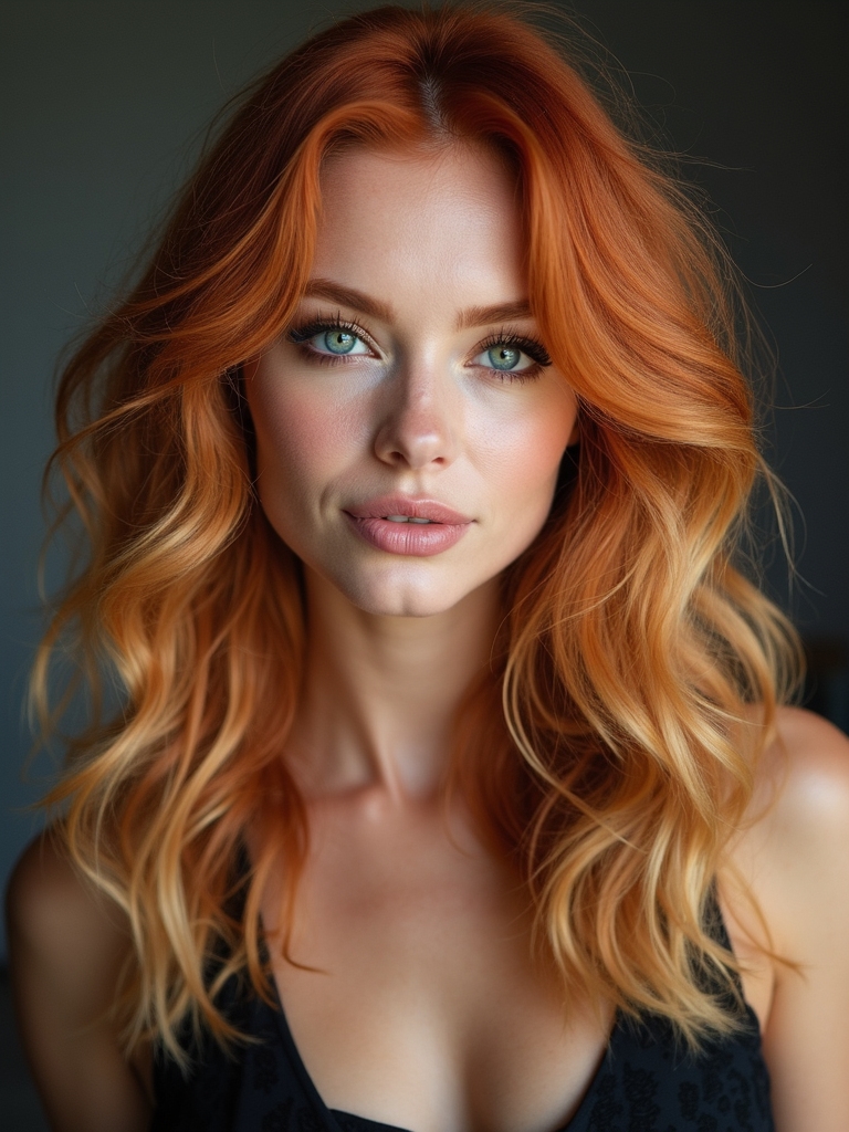 redheads with blonde highlights