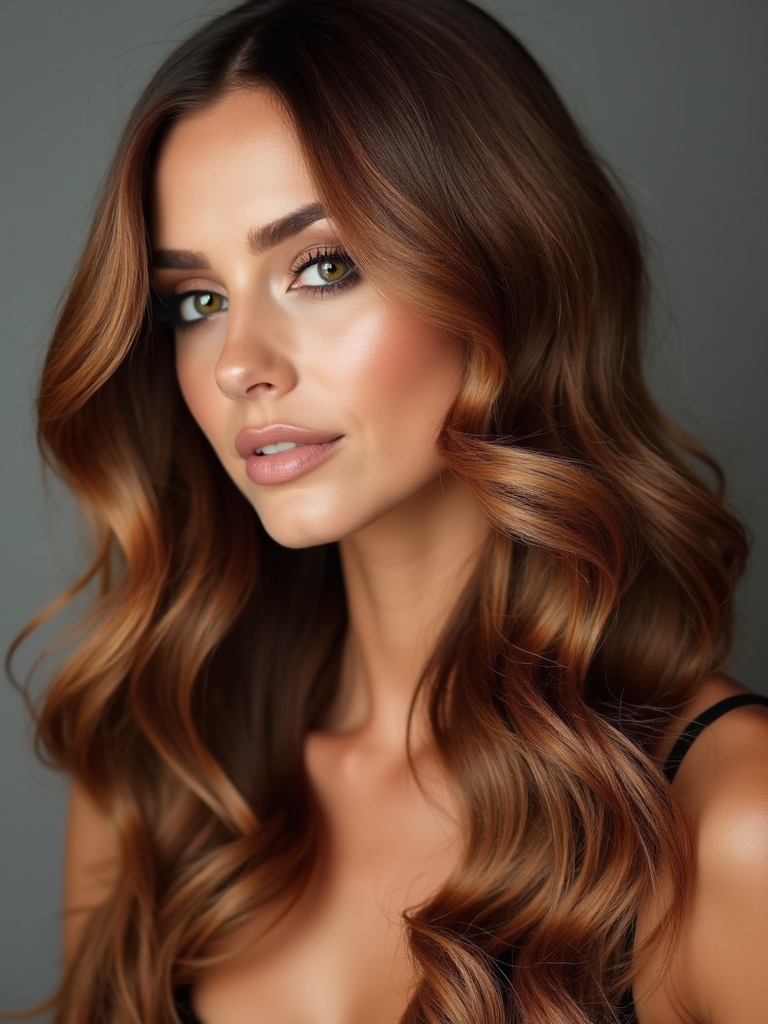 rich caramel chocolate hues