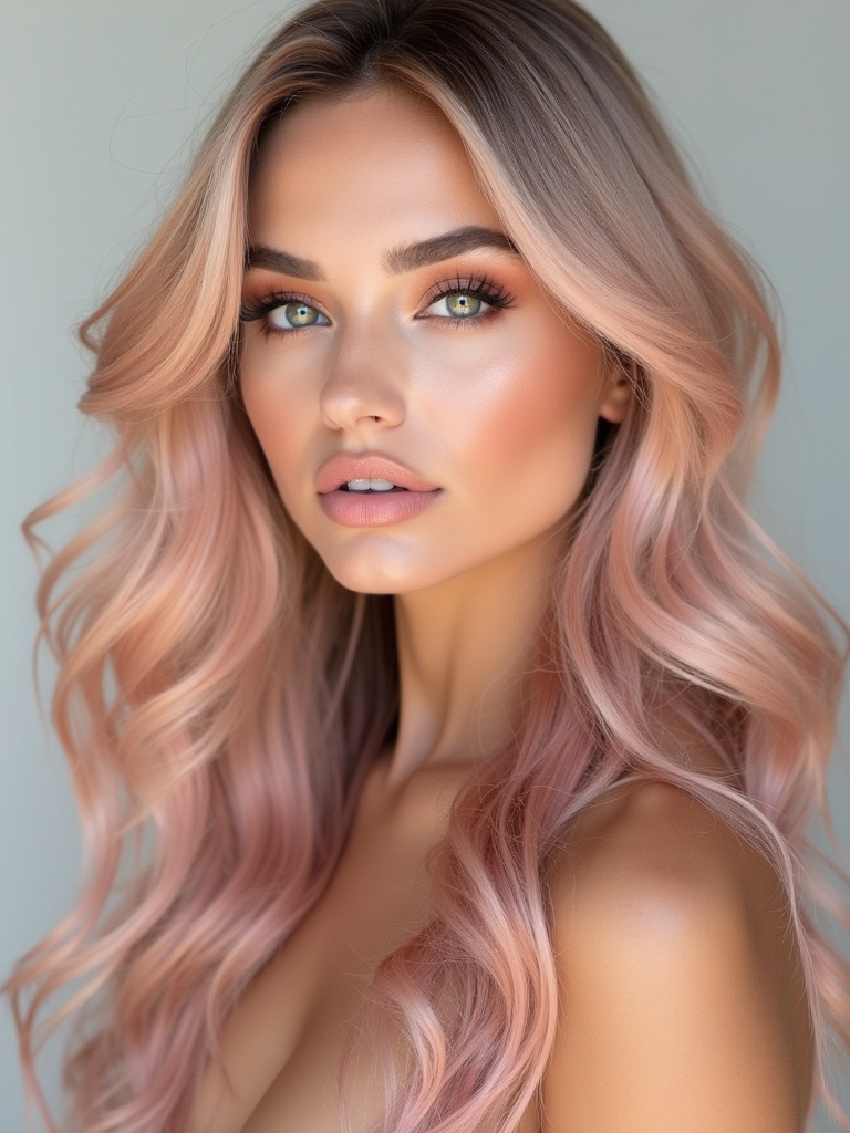 rose gold blonde beauty