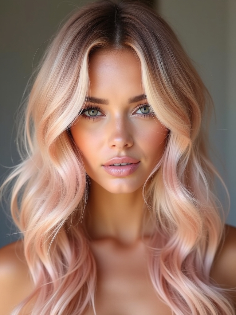 rose gold hair summer