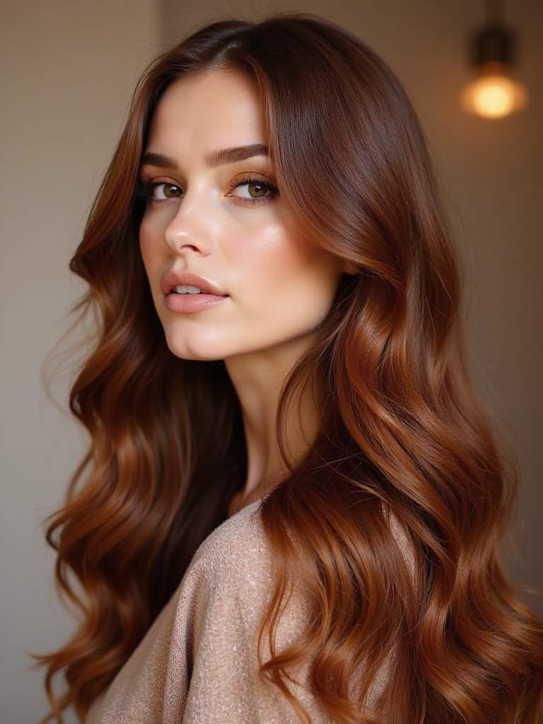 silky healthy hair color