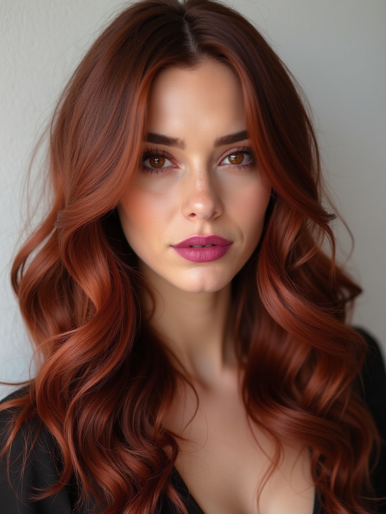 sophisticated rich copper waves