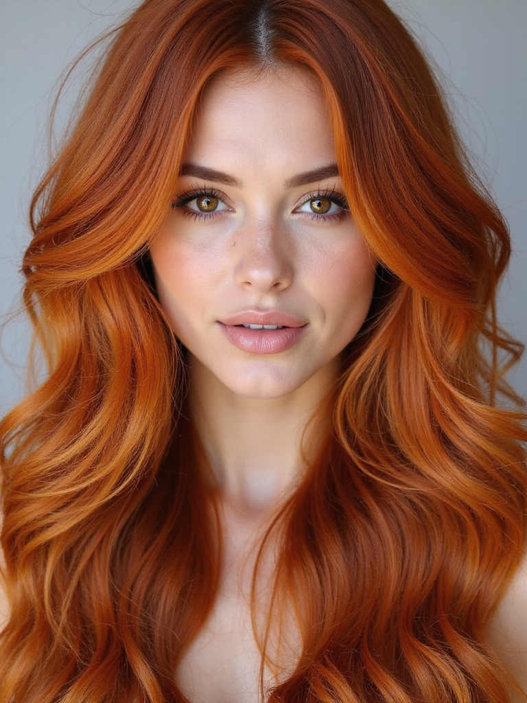 spicy saffron hair streaks
