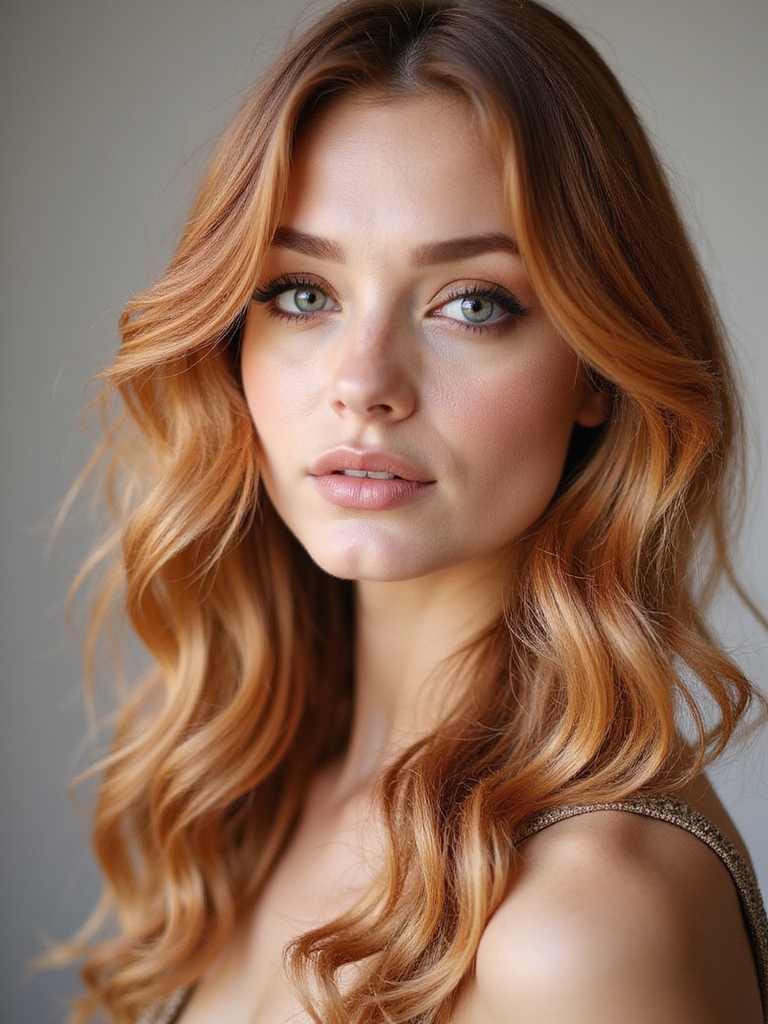 strawberry blonde hair elegance