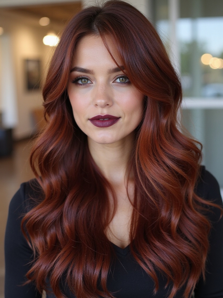 striking dark copper hues