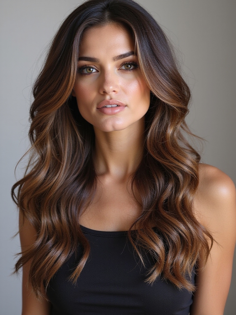 subtle sun kissed hair highlights