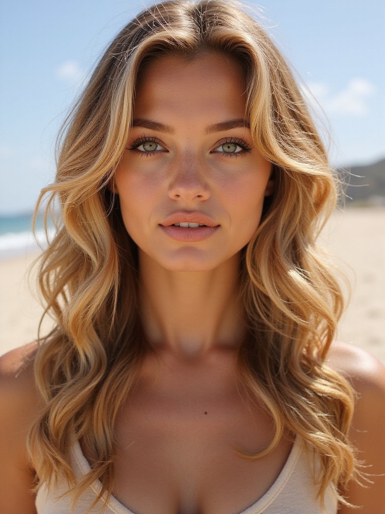 sun kissed beachy blonde vibes