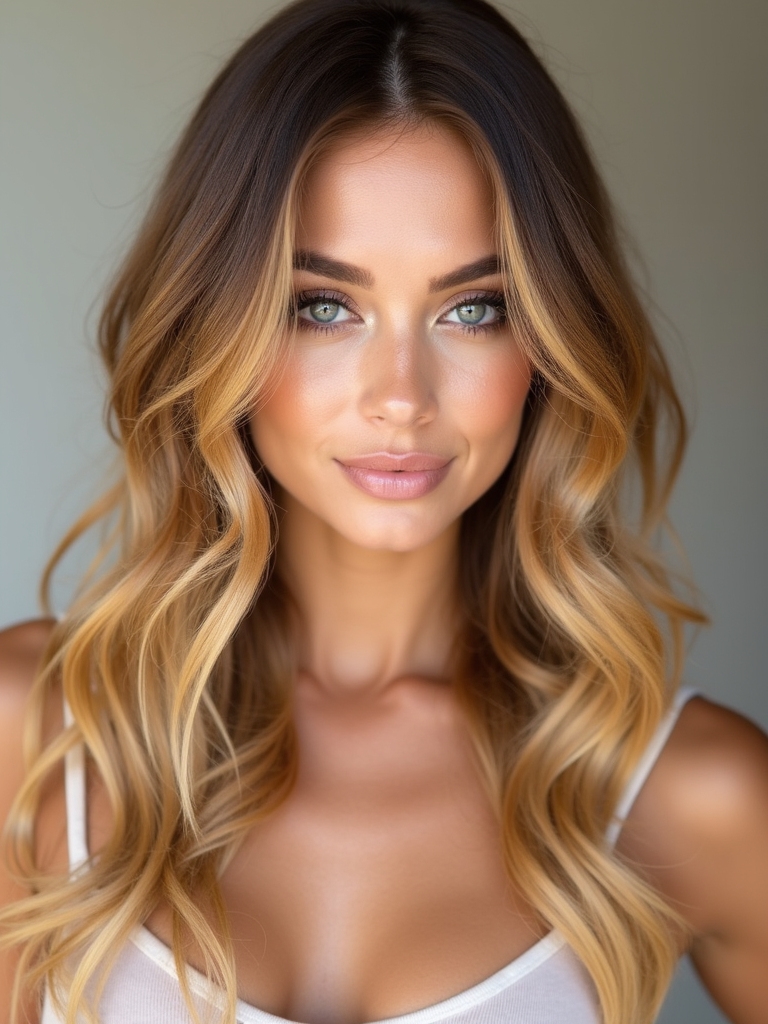 sun kissed beachy hair highlights