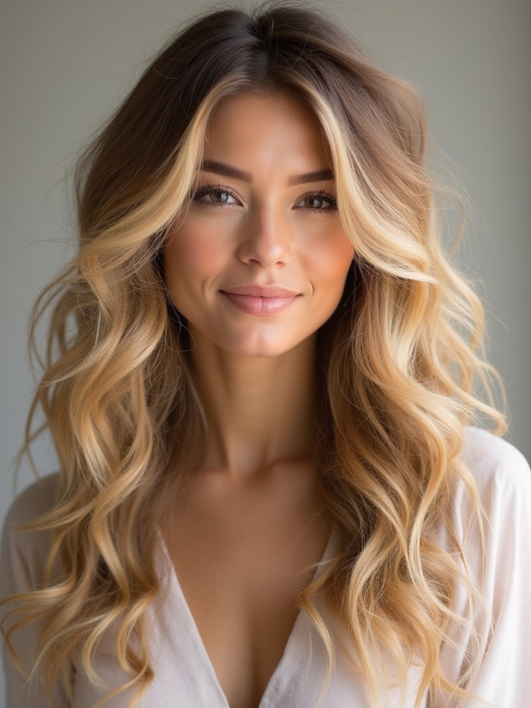sun kissed honey blonde hue