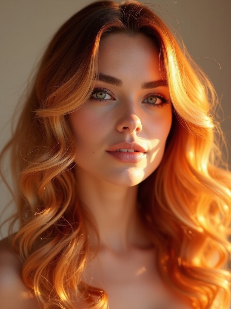 sunset inspired hair hues