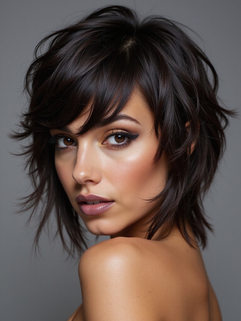swingy edgy short shag