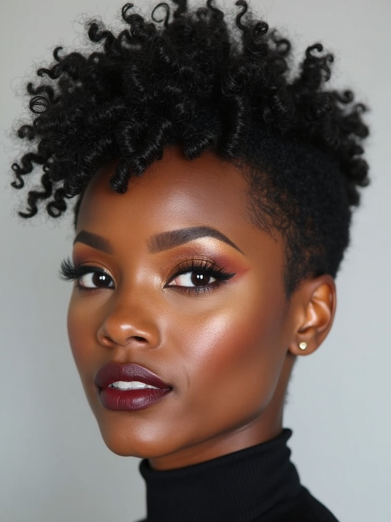 textured low maintenance pixie cut
