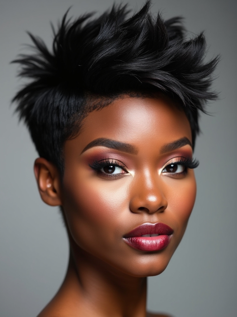 textured pixie cut styling