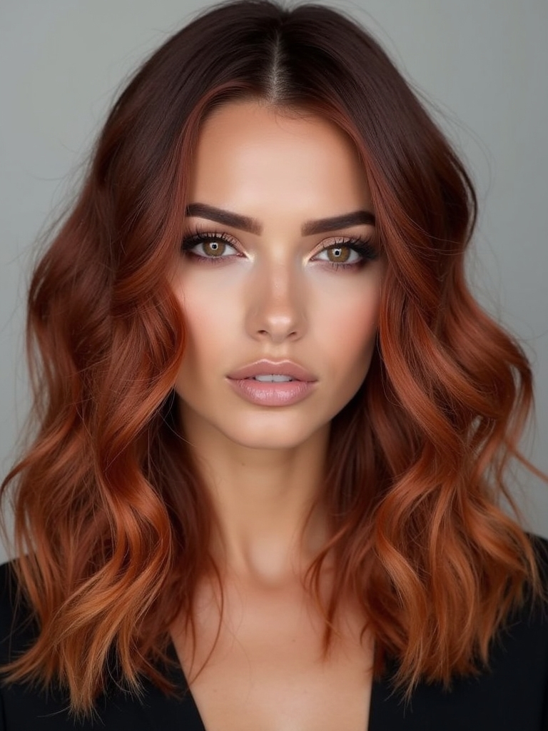 vibrant copper gradient elegance