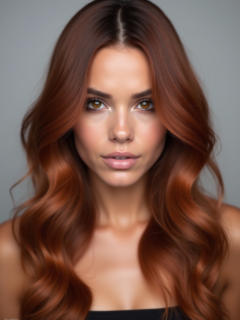 vibrant copper hair transformation