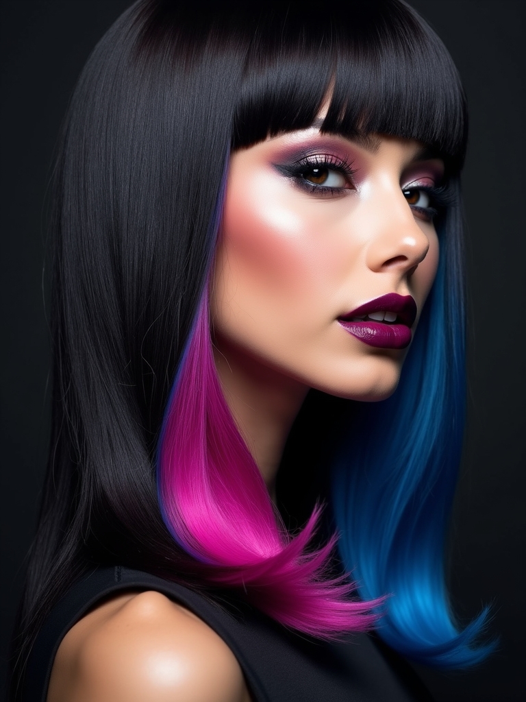 vibrant hair color transformations
