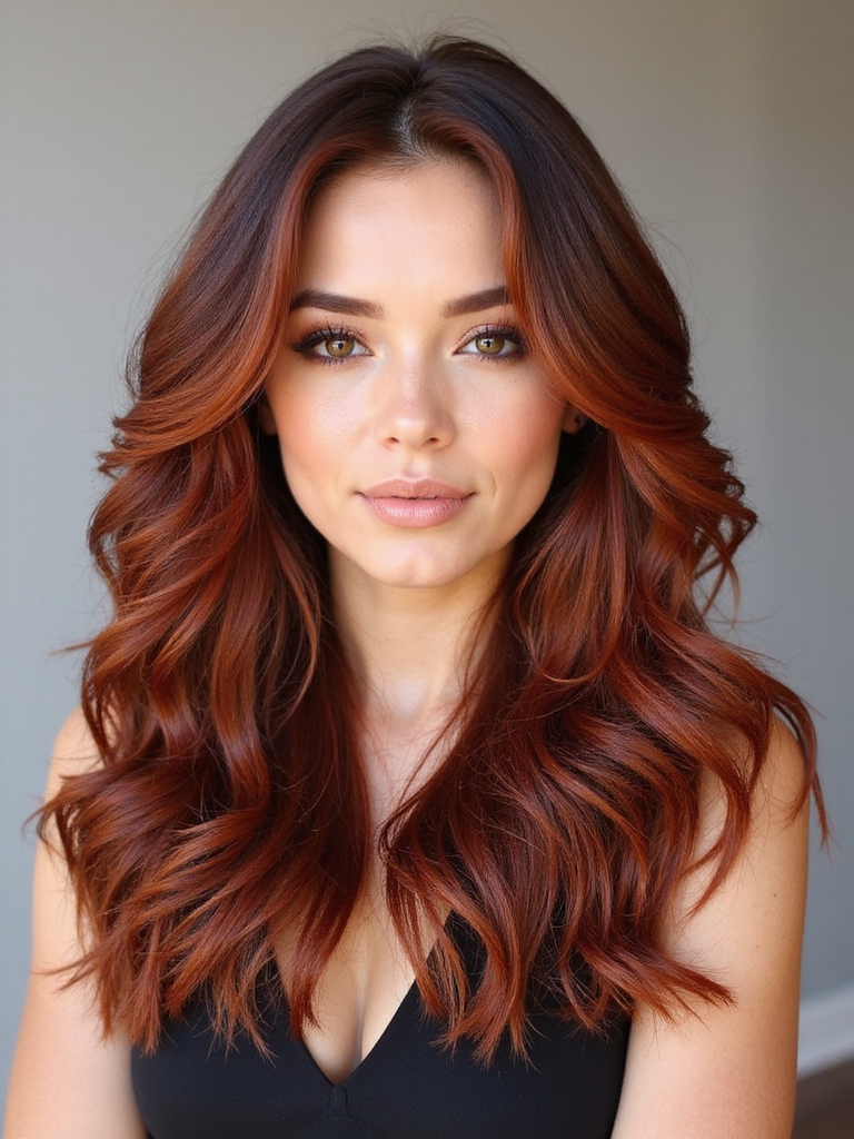 vibrant red brown hair care