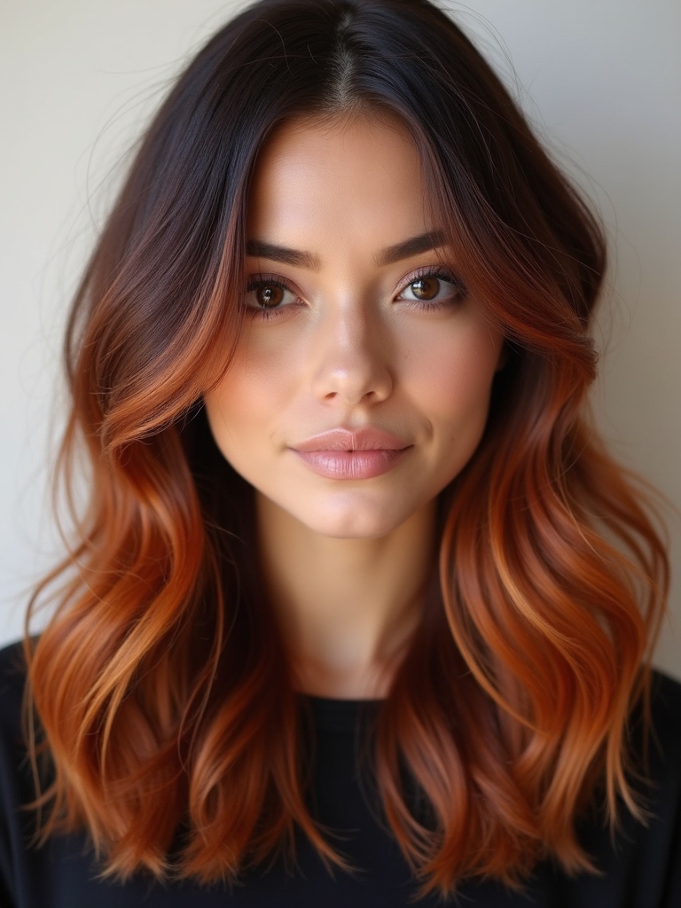 vibrant warm hair color