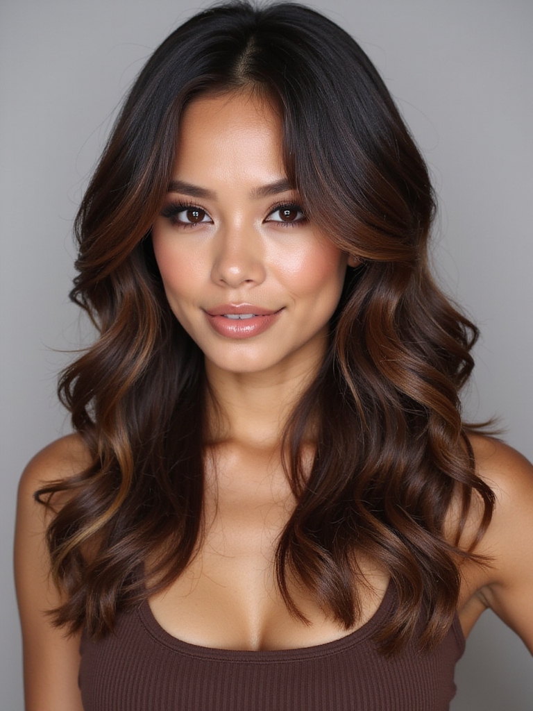 warm caramel hair highlights