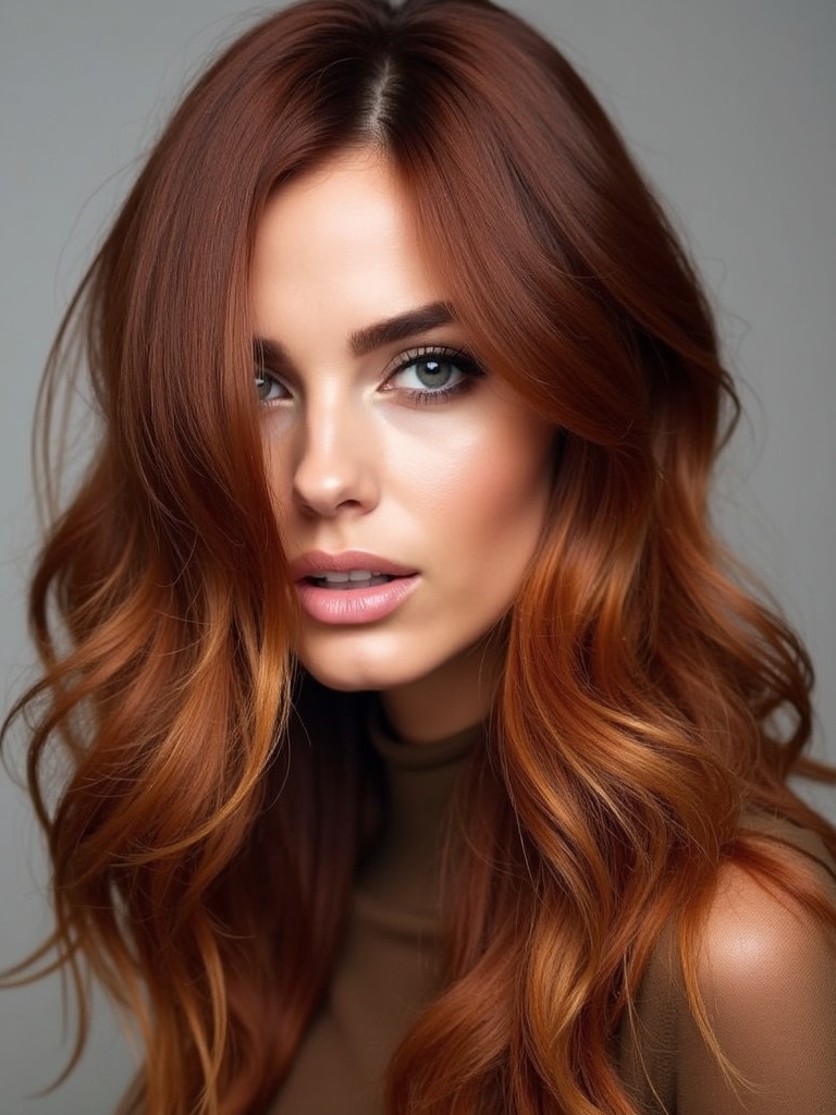 warm copper caramel fusion