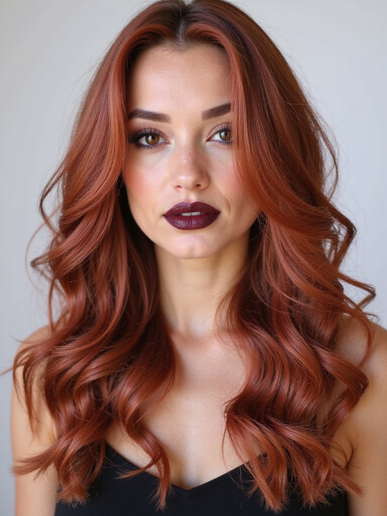 warm metallic pink blend