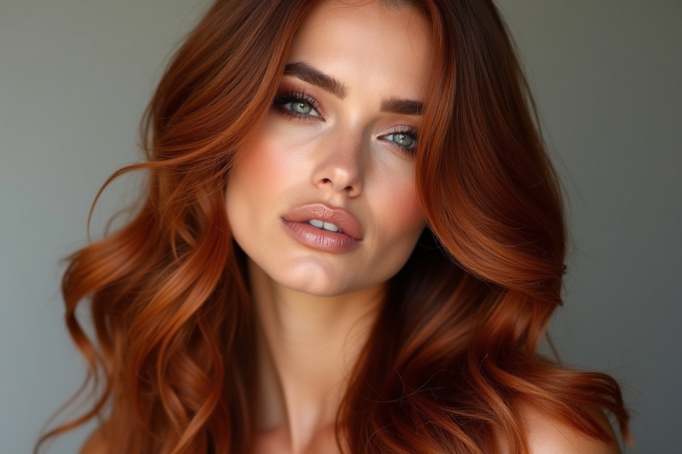 warm rich red brown hues