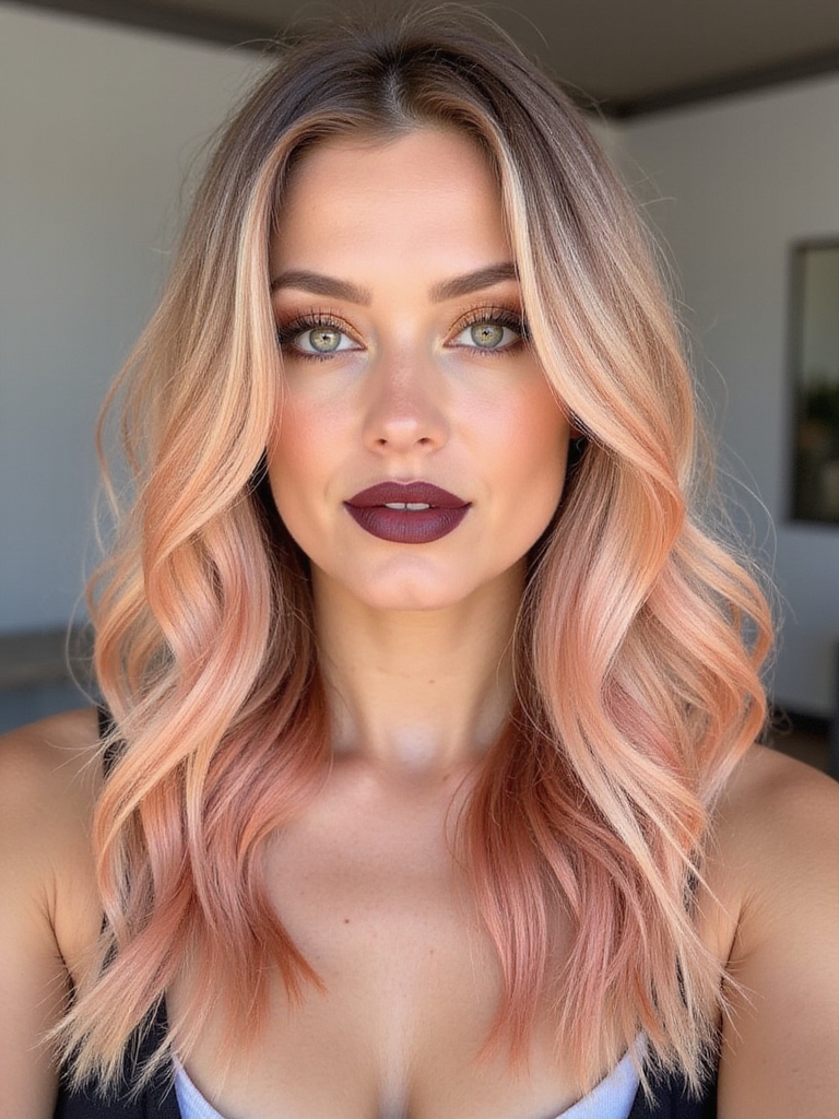 whimsical soft strawberry blonde