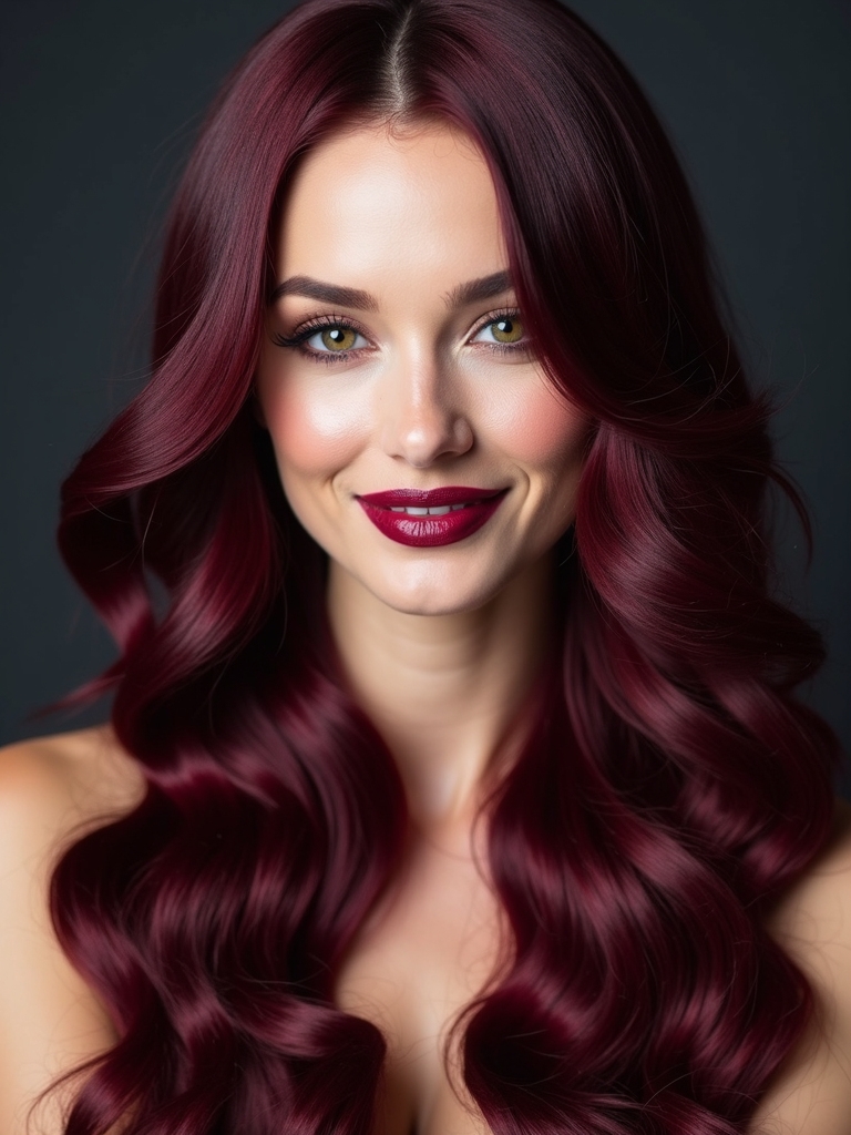 alluring rich burgundy shade