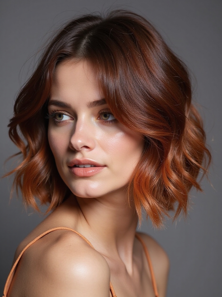 auburn layered haircut brilliance