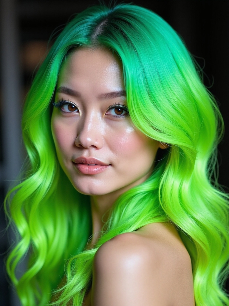 bold attention grabbing hair color