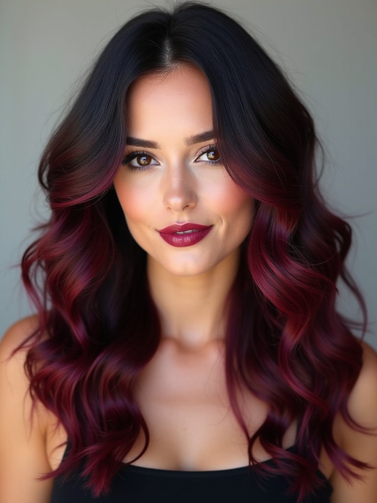 bold black cherry highlights