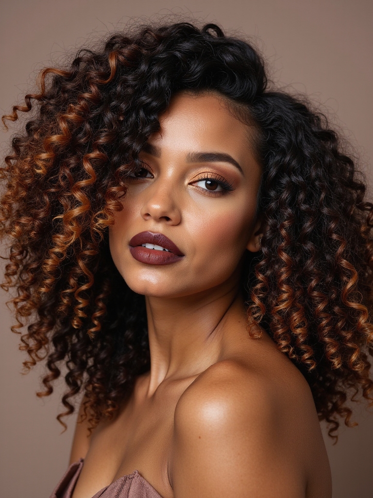 bold vibrant hair highlights