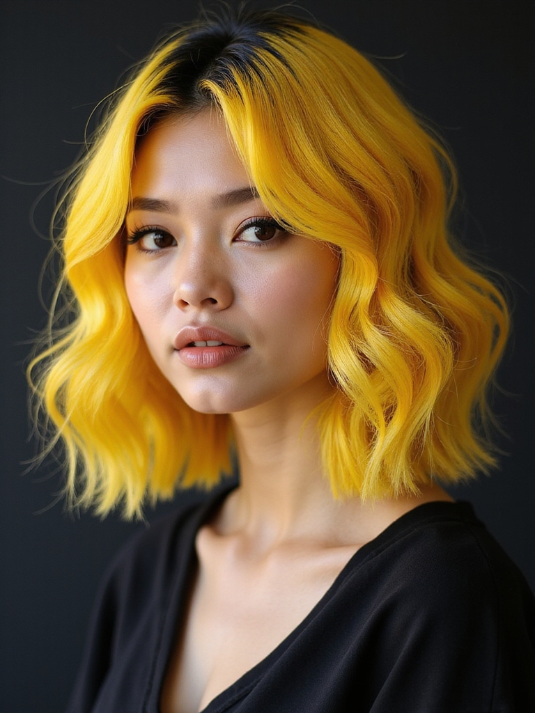 bold yellow and black combination