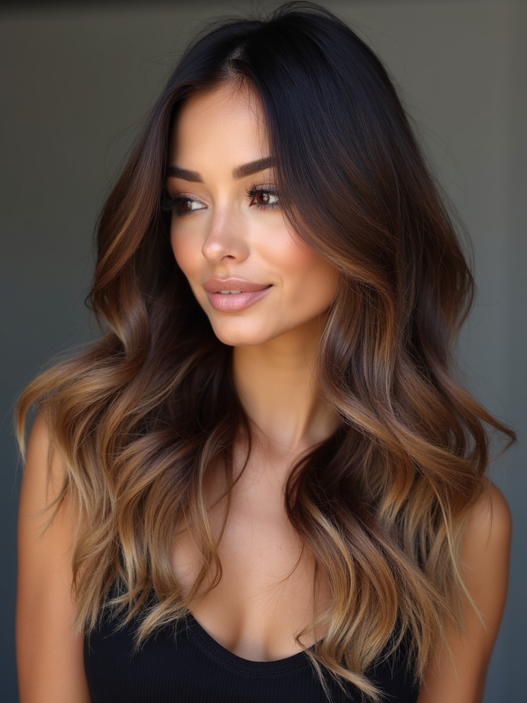 chic deep ash gradient