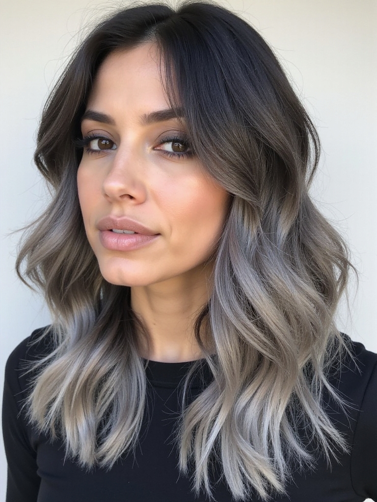 chic smoky gray gradient