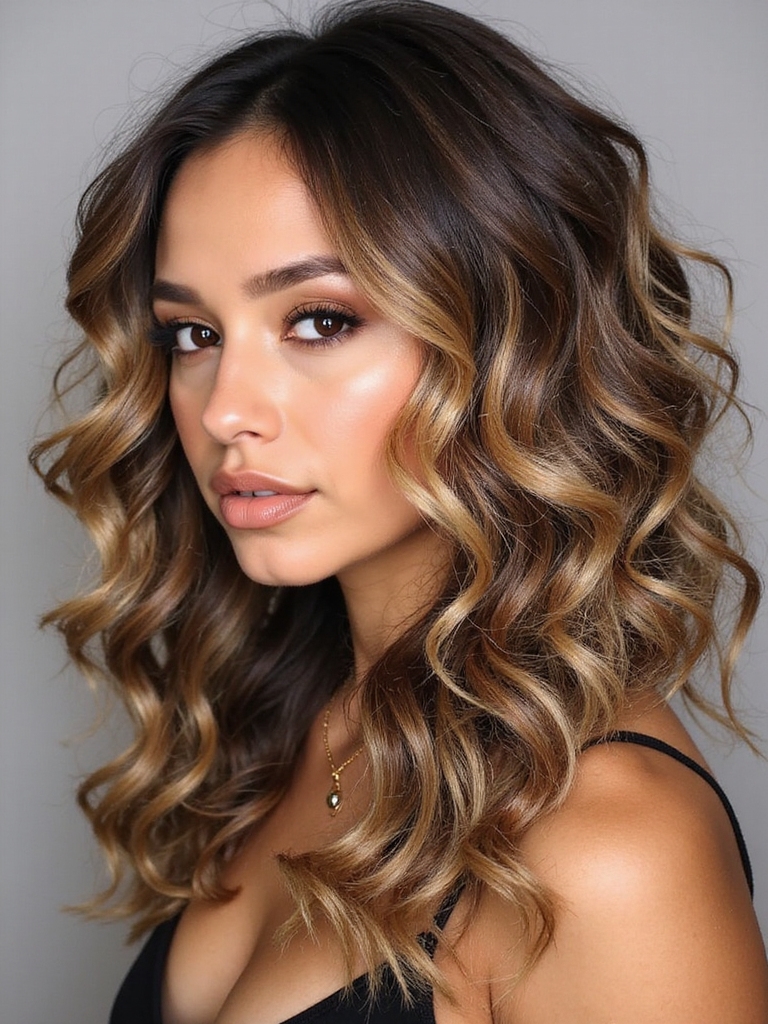 curly hair highlighting expertise