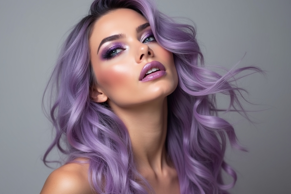 dreamy modern lavender hairstyles