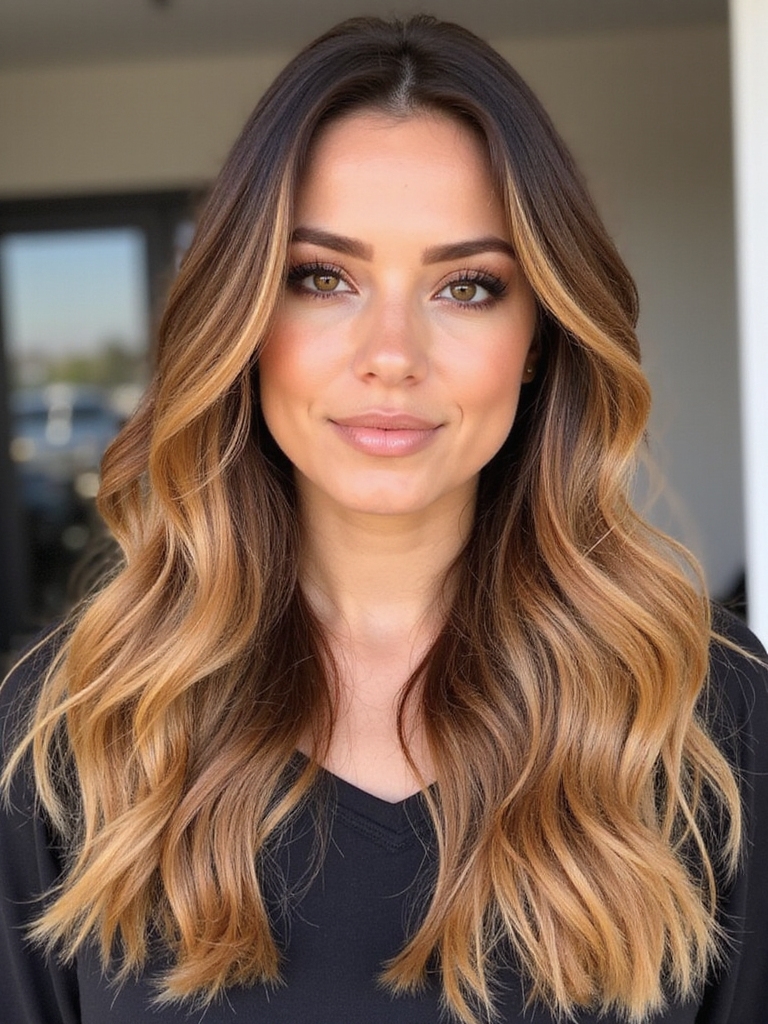 effortless honey caramel glow
