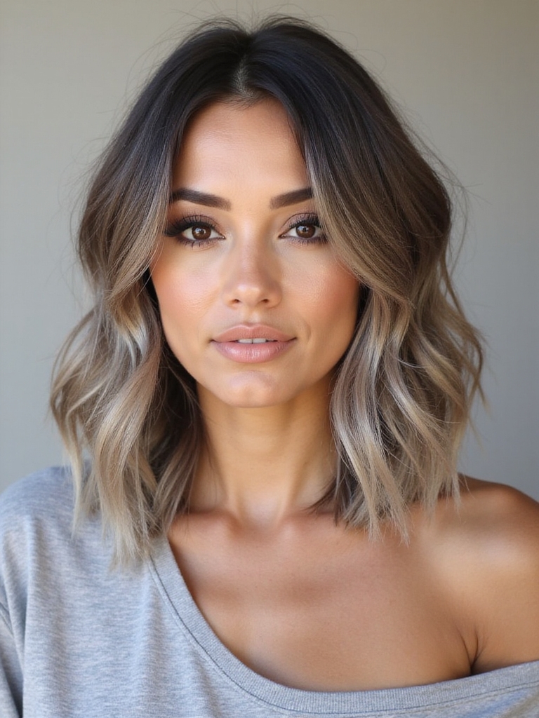 effortlessly chic ash balayage