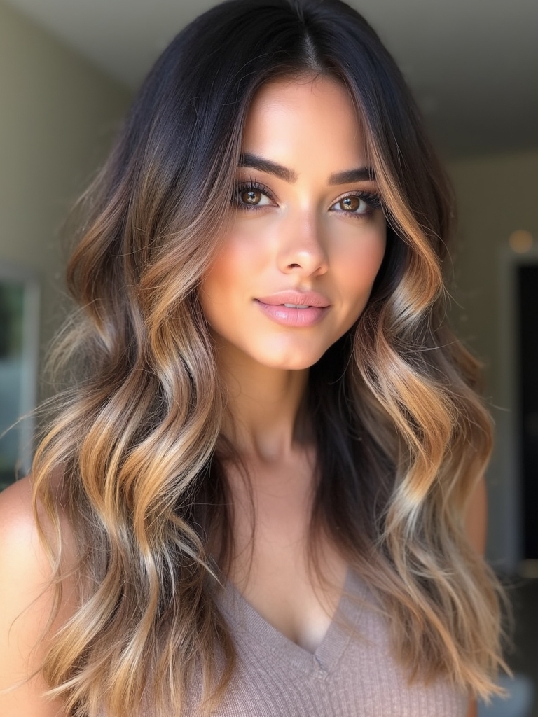 effortlessly chic sun kissed balayage